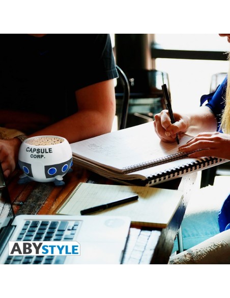 Taza de Cerámica Abystyle Bola de Dragón Z Modelo Cápsula Corp. Espacial