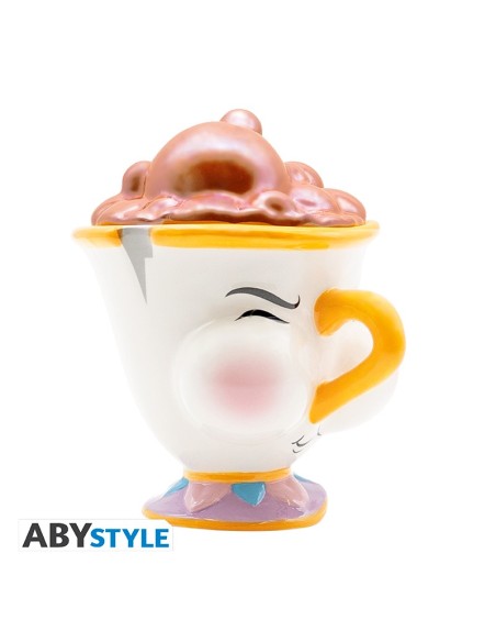 Taza de Cerámica Abystyle Disney La Bella y la Bestia Modelo Chip Enfadado con burbujas
