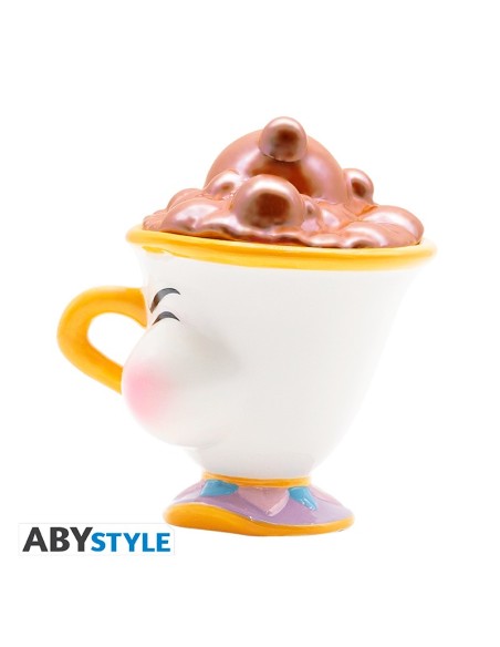 Taza de Cerámica Abystyle Disney La Bella y la Bestia Modelo Chip Enfadado con burbujas
