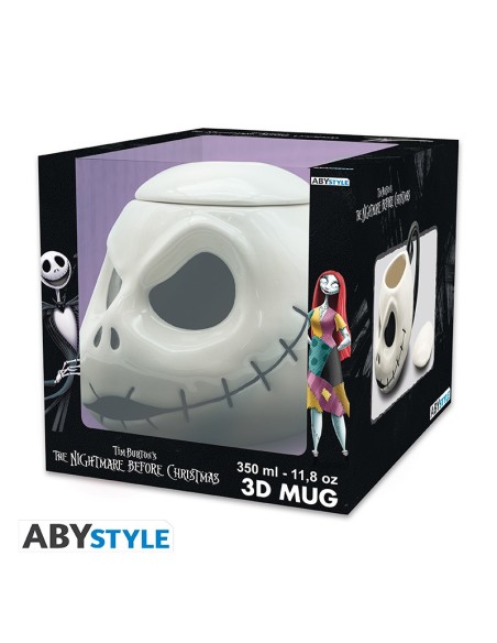 Taza de Cerámica Abystyle Pesadilla Antes de Navidad Modelo Jack Sorprendido