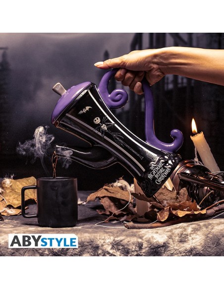 Tetera de Cerámica Abystyle Pesadilla Antes de Navidad Modelo Jack Skellington