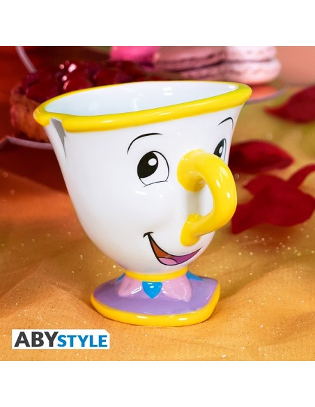 Tetera de Cerámica Abystyle Disney La Bella y la Bestia Modelo Sra. Potts y Chip