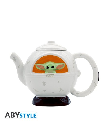 Tetera de Cerámica Abystyle Star Wars Modelo Grogu en Nave Espacial