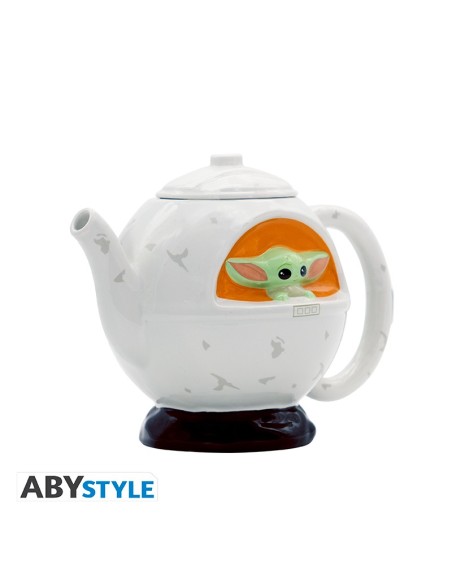 Tetera de Cerámica Abystyle Star Wars Modelo Grogu en Nave Espacial