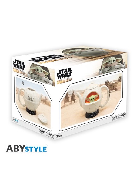 Tetera de Cerámica Abystyle Star Wars Modelo Grogu en Nave Espacial