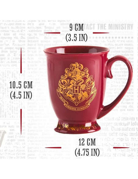 Taza de Cerámica Harry Potter Modelo Escudo de Hogwarts