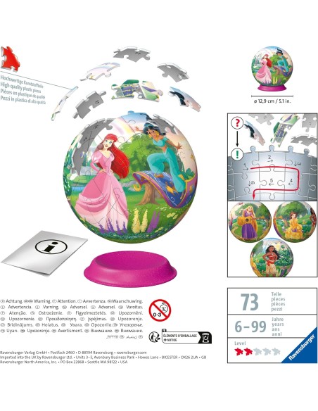 Puzzle 3D Disney Modelo Princesas