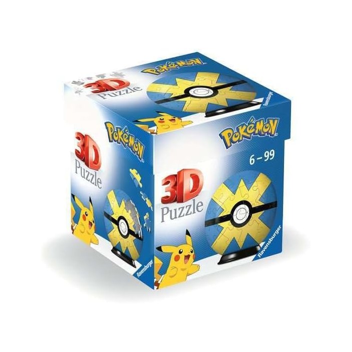 Puzzle 3D Pokemon Pokeballs Modelo Veloz Ball