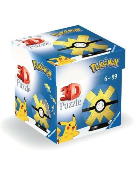 Puzzle 3D Pokemon Pokeballs Modelo Veloz Ball
