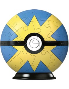 Puzzle 3D Pokemon Pokeballs Modelo Veloz Ball