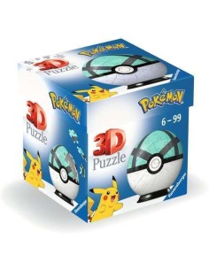 Puzzle 3D Pokemon Pokeballs Modelo Malla Ball 2