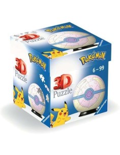 Puzzle 3D Pokemon Pokeballs Modelo Sana Ball 2