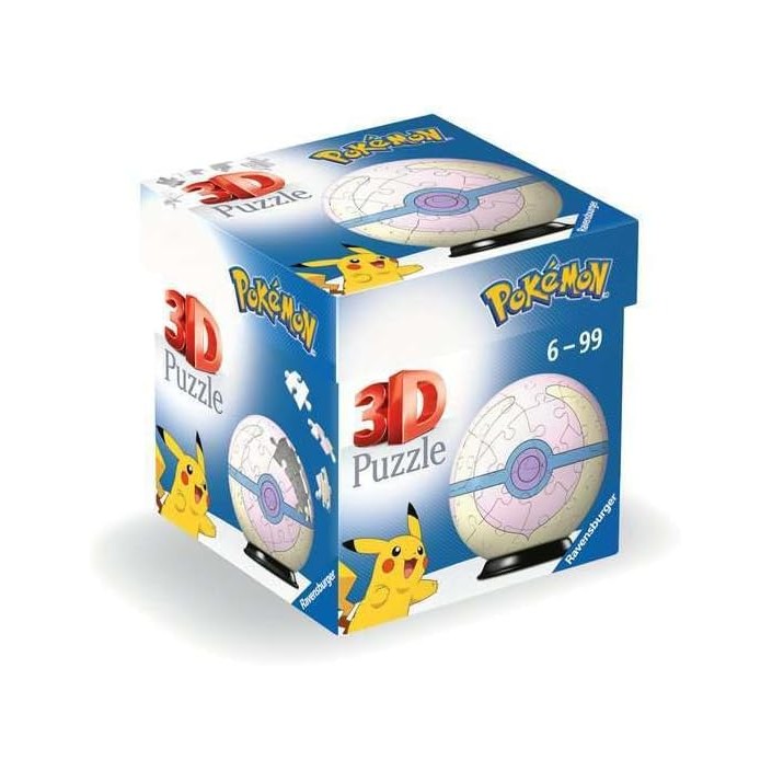 Puzzle 3D Pokemon Pokeballs Modelo Sana Ball