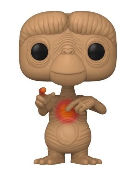 Figura Funko Pop! Películas E.T. con corazón brillando Modelo 1258 | 65088 Edición Especial Brilla en la Oscuridad