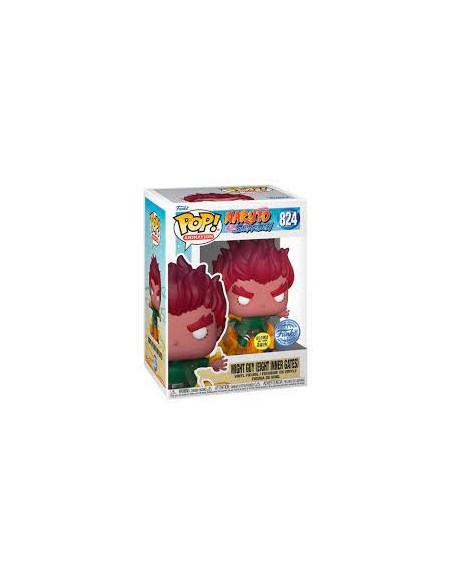 Figura Funko Pop! Animación Naruto Shippuden Might Guy (Eight Inner Gate) Modelo 824 | 66484 Brilla en la Oscuridad