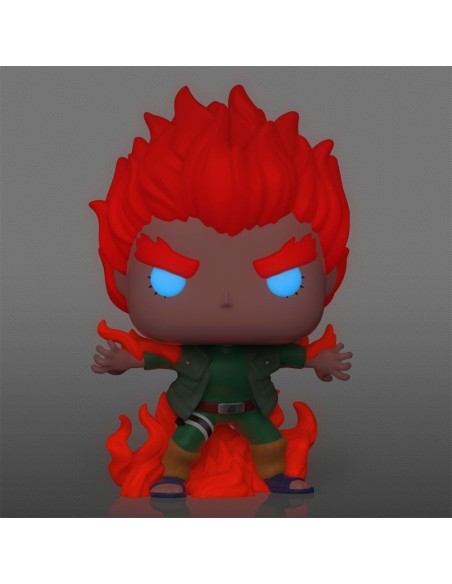 Figura Funko Pop! Animación Naruto Shippuden Might Guy (Eight Inner Gate) Modelo 824 | 66484 Brilla en la Oscuridad