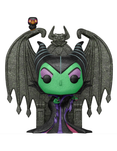 Figura Funko Pop! Deluxe Disney Villanas Maléfica en el trono Modelo 784 | 58392 Edición Especial Diamond Collection