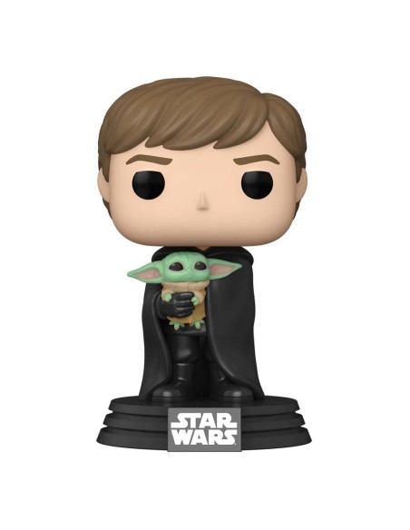 Figura Funko Pop! Star Wars Luke Skywalker con Grogu Modelo 482 | 58290