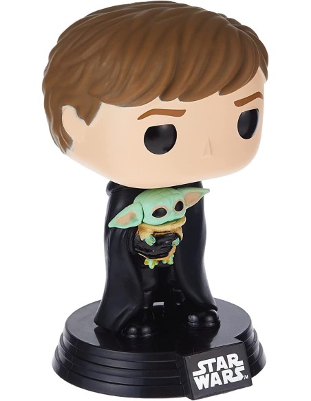 Figura Funko Pop! Star Wars Luke Skywalker con Grogu Modelo 482 | 58290