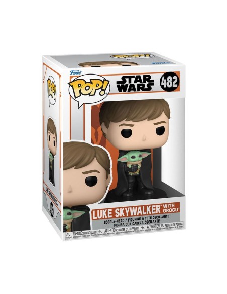 Figura Funko Pop! Star Wars Luke Skywalker con Grogu Modelo 482 | 58290