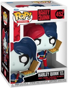 Figura Funko Pop! DC Héroes Harley Quinn con Pizza Modelo... 2