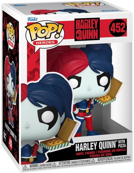 Figura Funko Pop! DC Héroes Harley Quinn con Pizza Modelo 452 | 65615