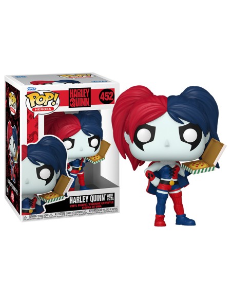 Figura Funko Pop! DC Héroes Harley Quinn con Pizza Modelo 452 | 65615