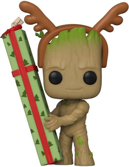 Figura Funko Pop! Marvel Guardianes de la Galaxia Groot Especial Navidad Modelo 1105 | 64332
