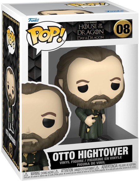Figura Funko Pop! Series Juego de Tronos Casa del Dragón Otto Hightower Modelo 08 | 65610