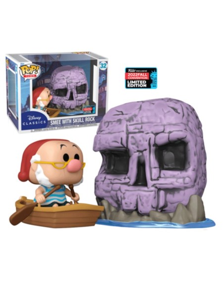 Figura Funko Pop! Town Disney Classics Smee con la Roca Calavera Modelo 32 | 67037