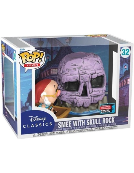 Figura Funko Pop! Town Disney Classics Smee con la Roca Calavera Modelo 32 | 67037