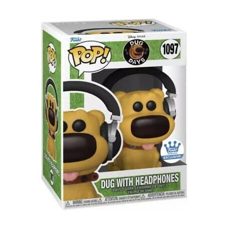 Figura Funko Pop! Disney Dug Days Dug con auriculares Modelo 1097 | 58216 | Caja Dañada Outlet