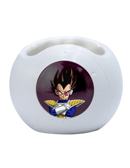 Taza Mágica de Cerámica Abystyle Bola de Dragón Z Modelo Cápsula Espacial Vegeta
