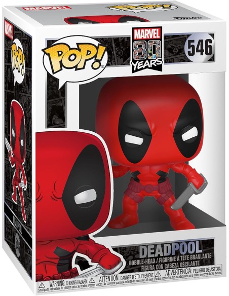 Figura Funko Pop! Marvel 80 Aniversario Deadpool Modelo 546 | 44154