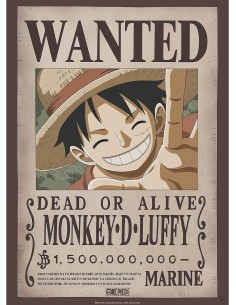 Poster Chibi Abystyle One Piece Modelo Wanted Luffy