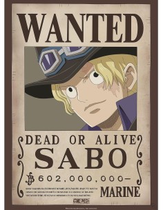 Poster Chibi Abystyle One Piece Modelo Wanted Sabo