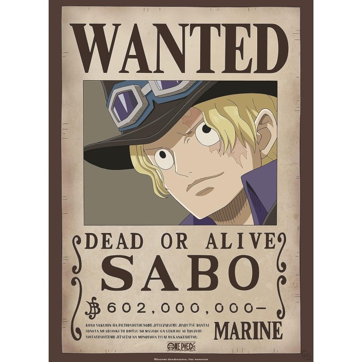 Poster Chibi Abystyle One Piece Modelo Wanted Sabo