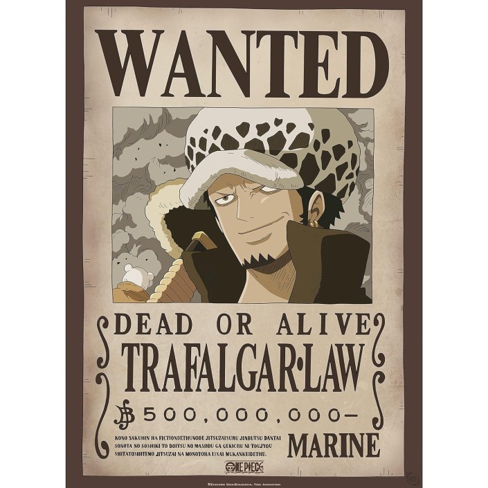 Poster Chibi Abystyle One Piece Modelo Wanted Law