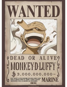 Poster Chibi Abystyle One Piece Modelo Wanted Luffy Wano
