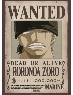 Poster Chibi Abystyle One Piece Modelo Wanted Zoro Wano