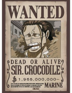 Poster Chibi Abystyle One Piece Modelo Wanted Crocodile Wano