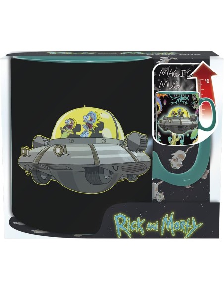 Taza Térmica de Cerámica Abystyle Rick & Morty Modelo Spaceship