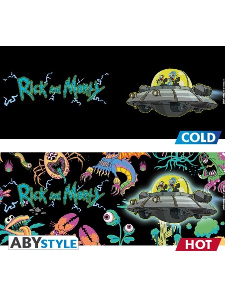 Taza Térmica de Cerámica Abystyle Rick & Morty Modelo Spaceship