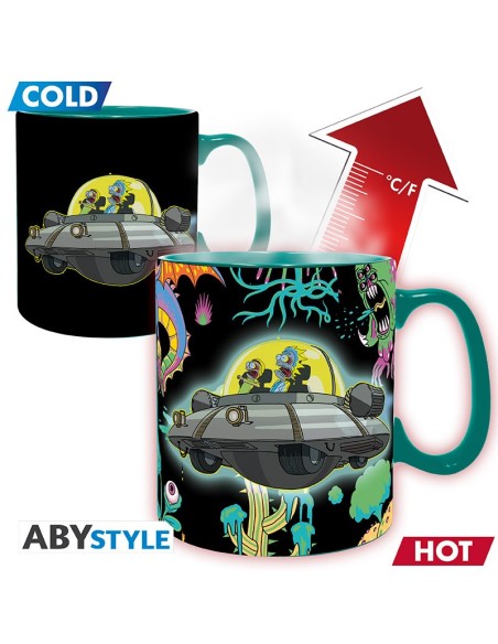Taza Térmica de Cerámica Abystyle Rick & Morty Modelo Spaceship