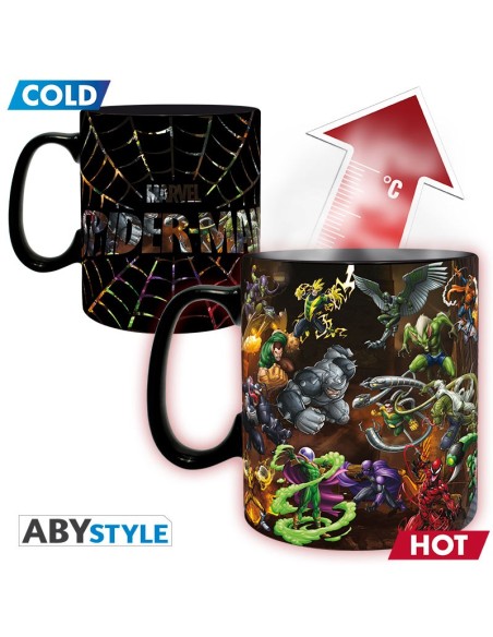 Taza Térmica de Cerámica Abystyle Marvel Modelo Spider-Man Multiverso