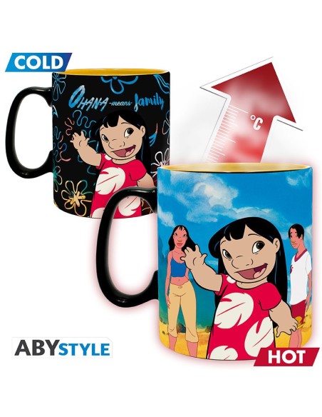 Taza Térmica de Cerámica Abystyle Disney Modelo Lilo & Stitch