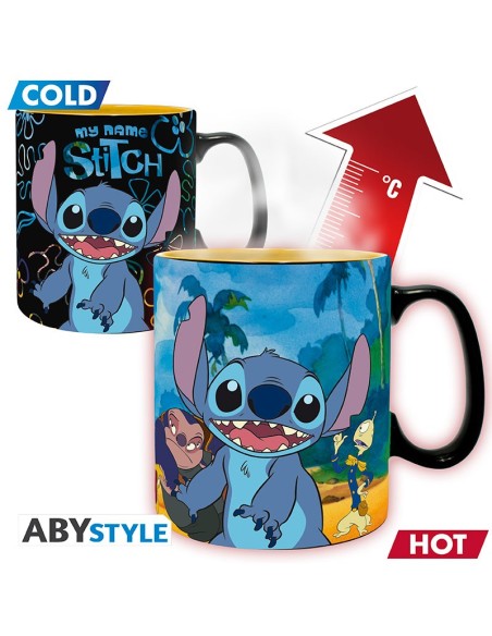 Taza Térmica de Cerámica Abystyle Disney Modelo Lilo & Stitch