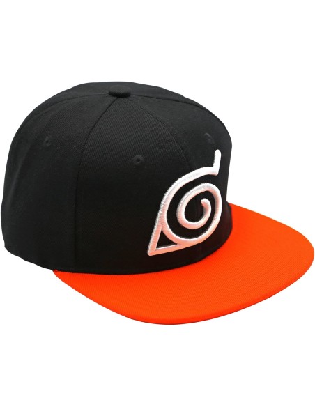 Gorra Abystyle Naruto Shippuden Modelo Konoha Color Negra