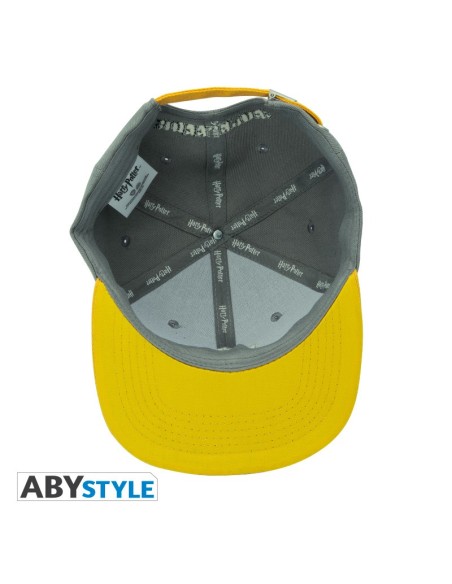 Gorra Abystyle Harry Potter Modelo Hufflepuff Color Gris