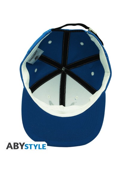Gorra Abystyle Dragon Ball Modelo Majin Color Azul y Blanco